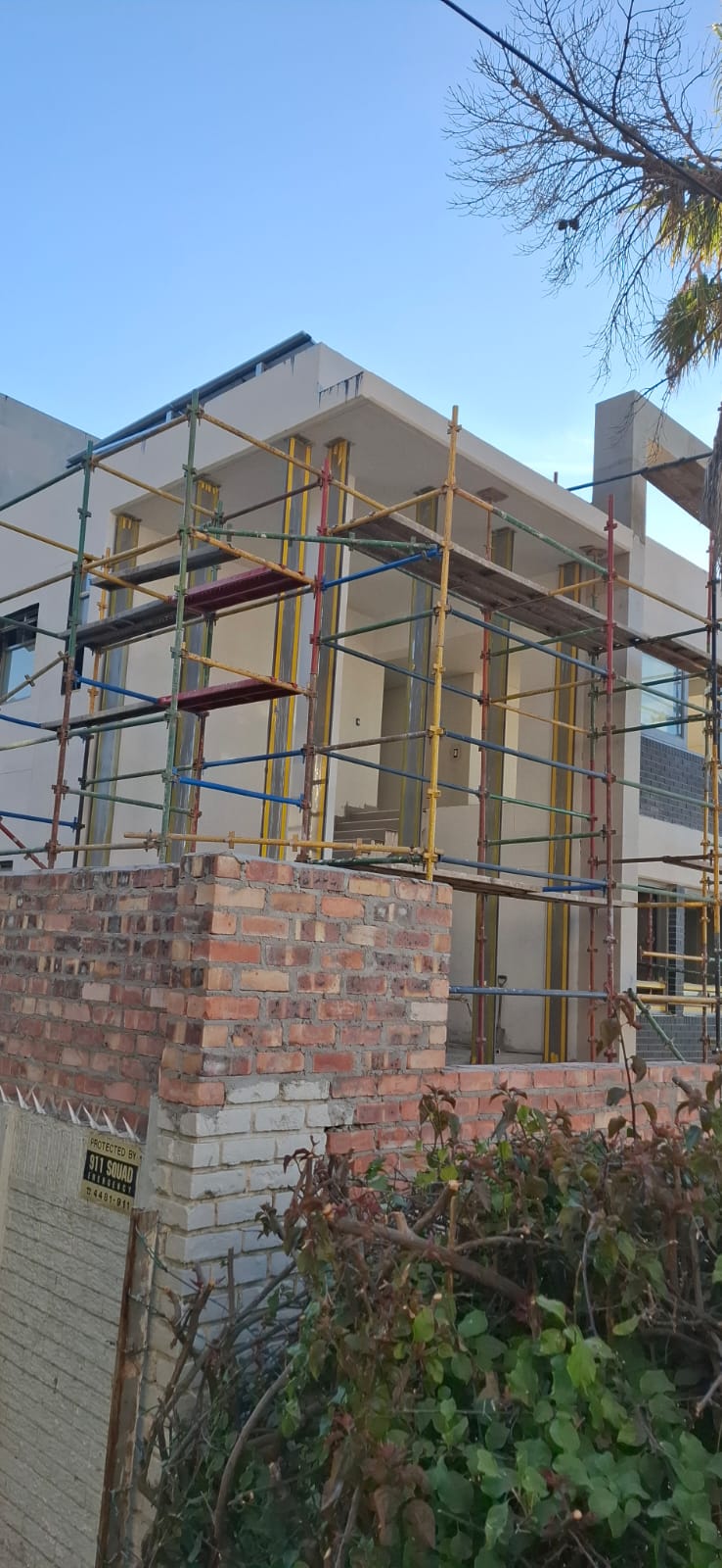 Multi-floor building on Clifford Road Sea Point with façade glazing partially installed.