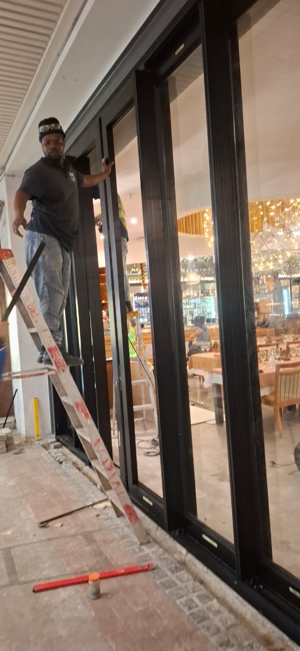 sliding door water front